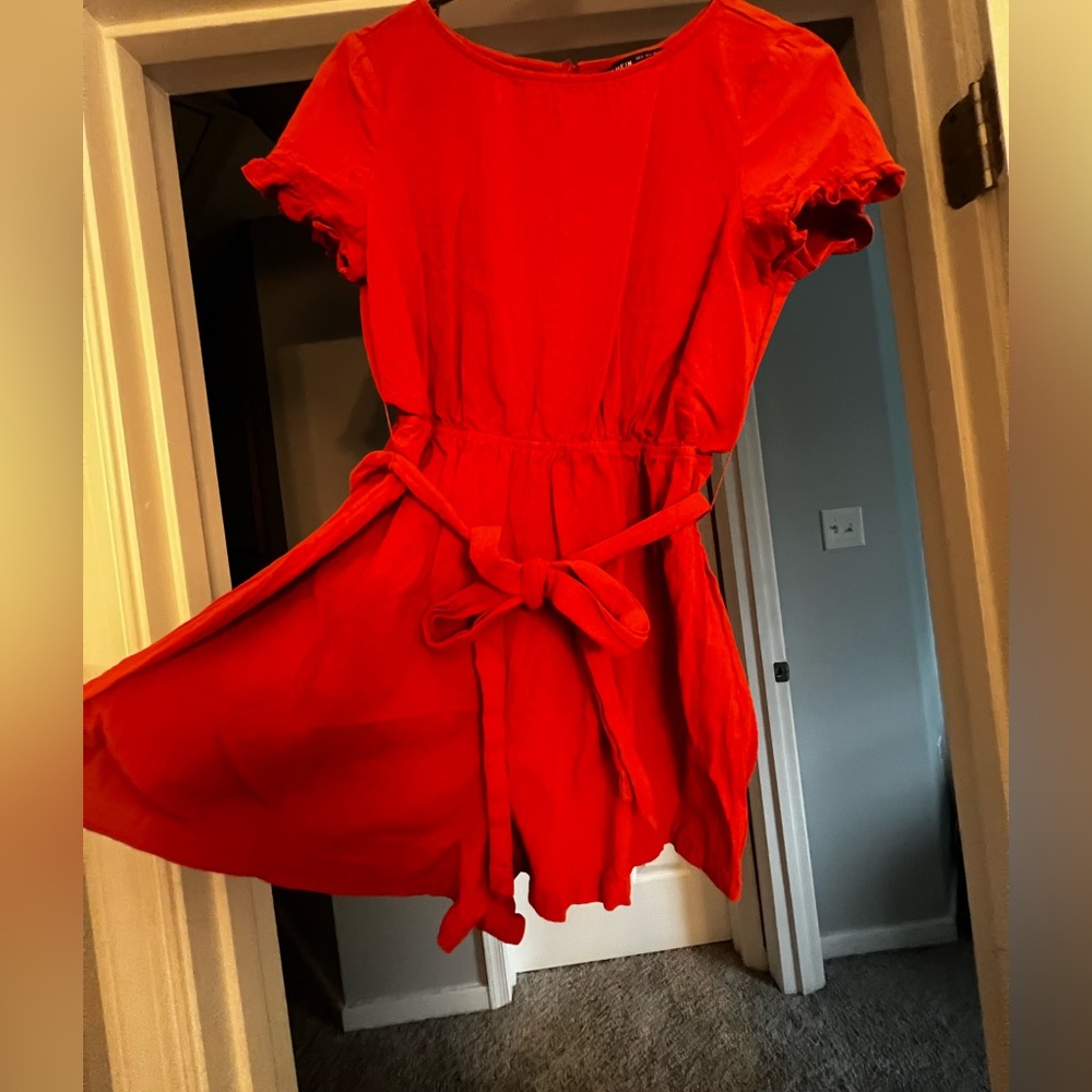 Burnt orange romper